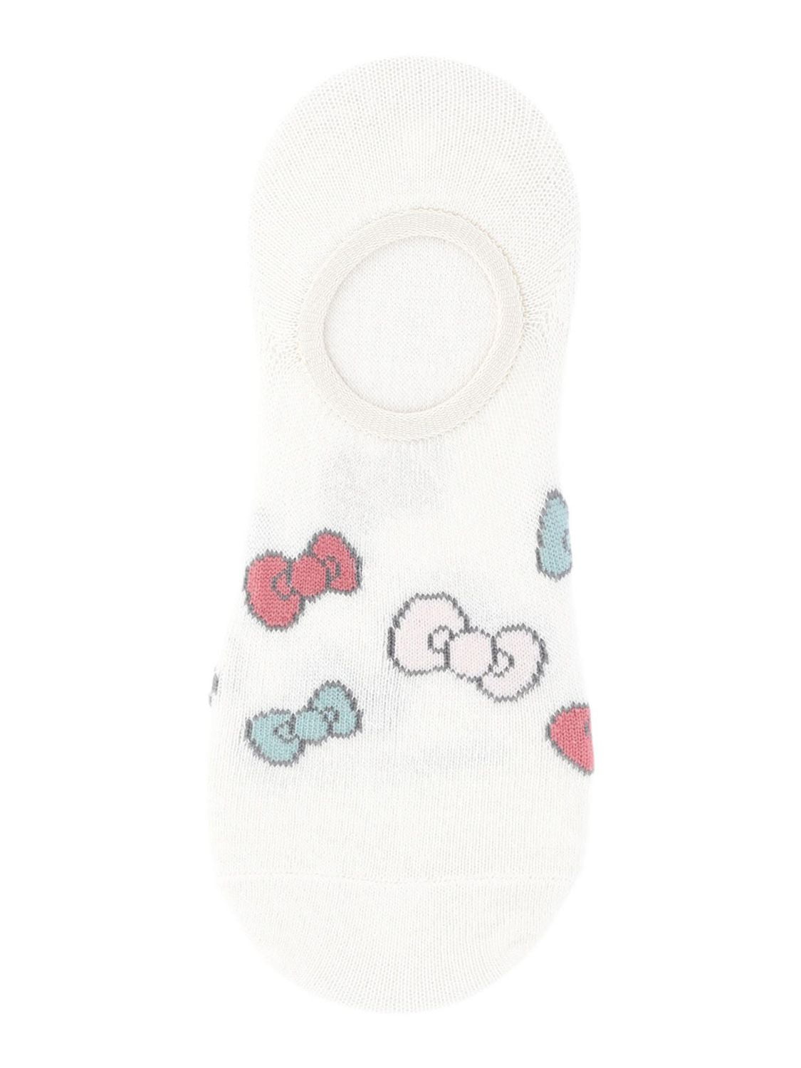 Chaussettes Hello Kitty beiges pour femmes, paquet de 3, tailles 4-10