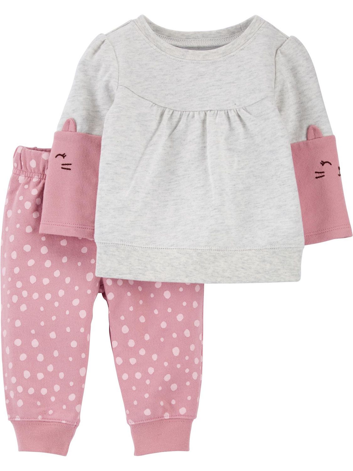 'Child of Mine made by Carter's Infant Girls 2pc Set - Pink/Kitty ...