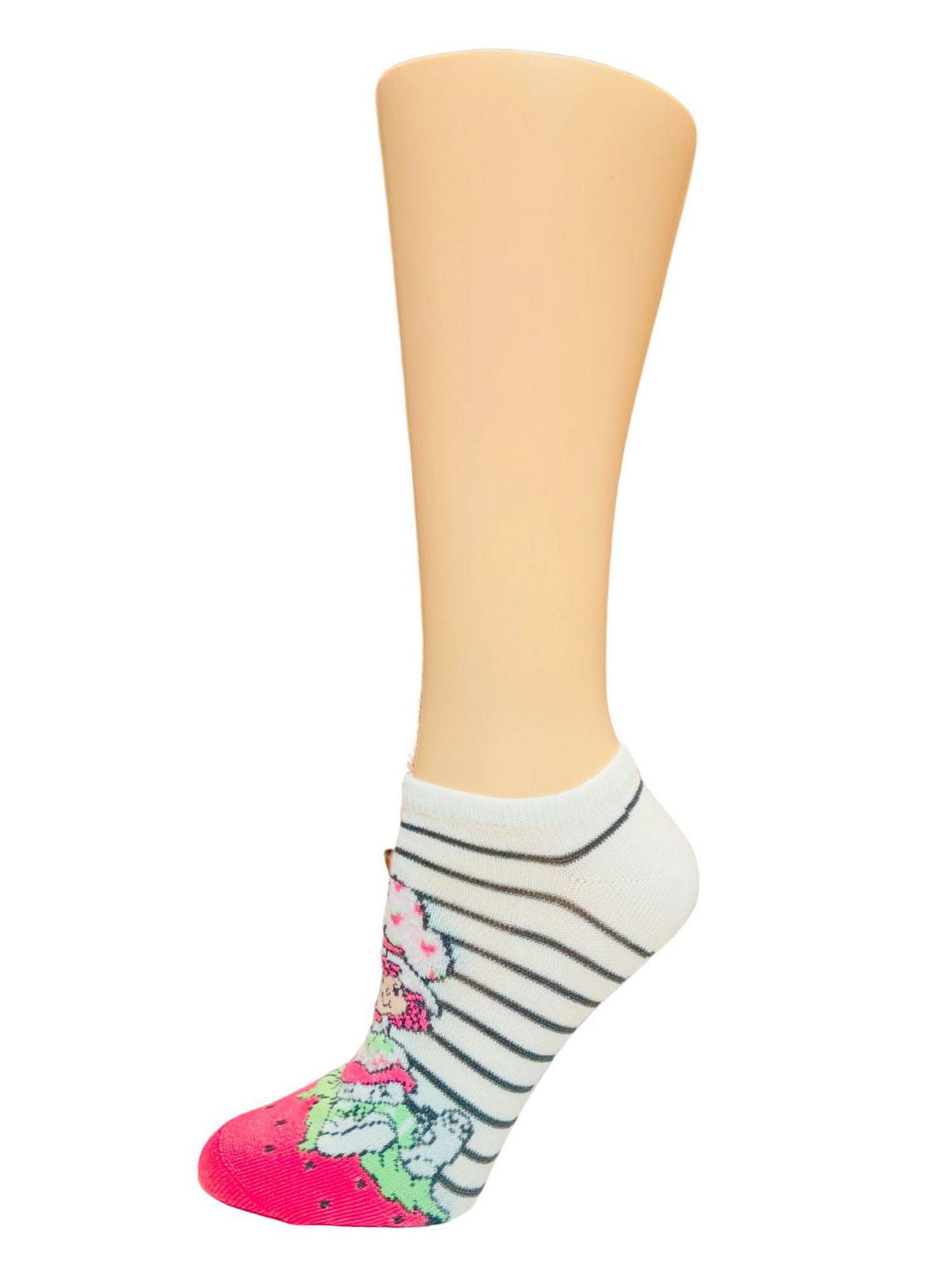 Strawberry Shortcake Women's No-Show Socks, 3-Pack, Size 4-10, Lightweight Women's No-Show Socks