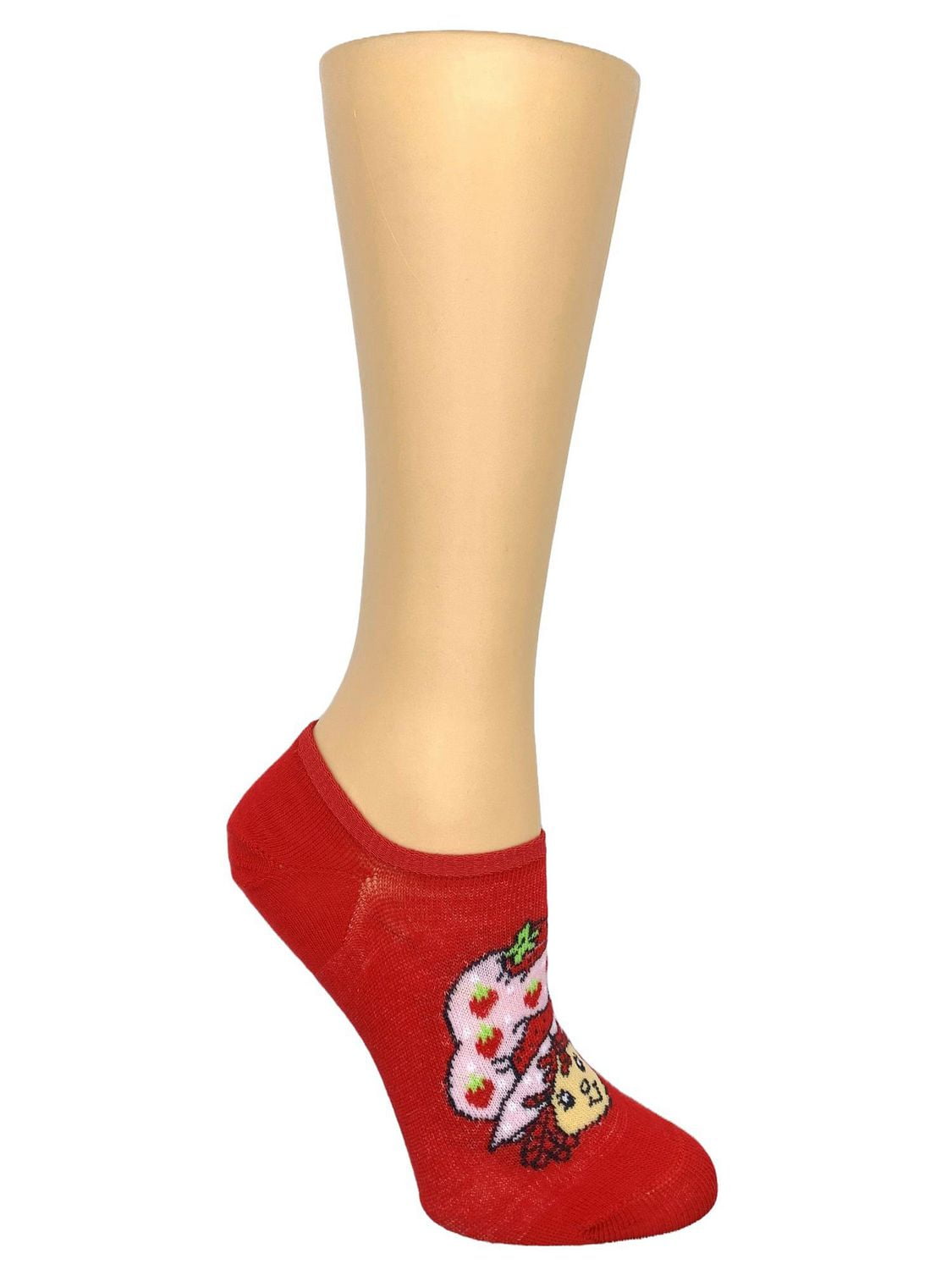 Strawberry Shortcake Women's Scoop Liner Socks, 3-Pack, Size 4-10