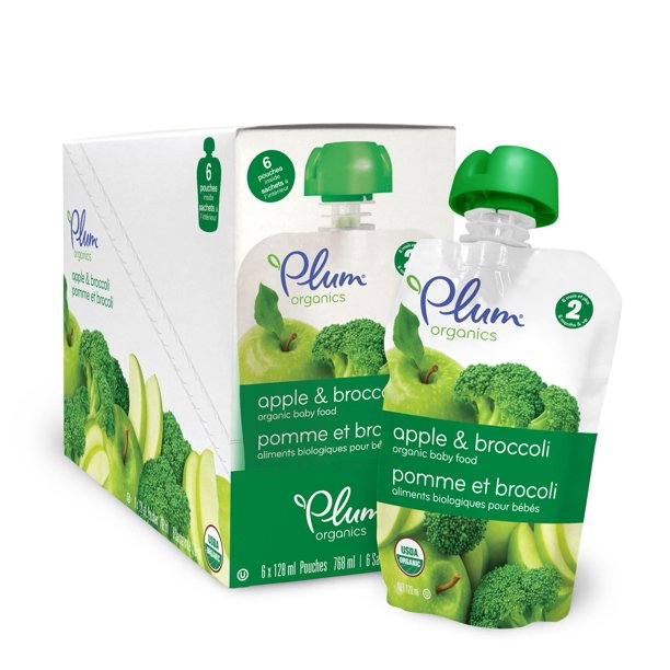 Plum® Organics Aliments biologiques pour bébés - pomme et brocoli