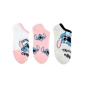 Stitch Women's No-Show Socks, 3-Pack, Size 4-10