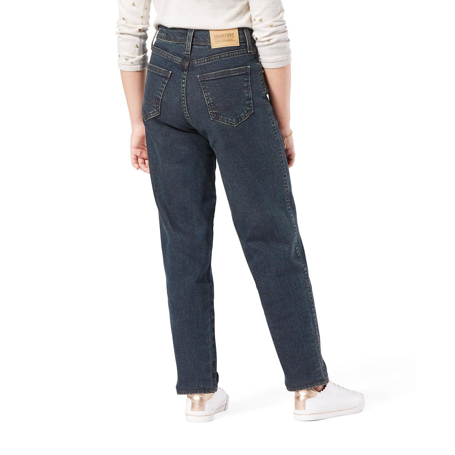 Signature by Levi Strauss Co. Girls Heritage Mom Jeans Walmart