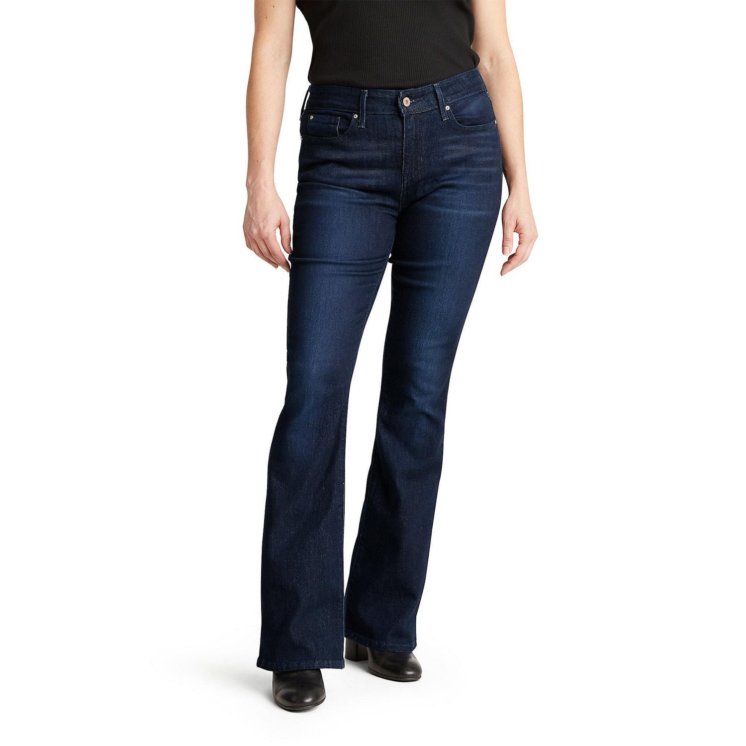Blue Mountain Straight Fit Mid-Rise 5-Pocket Bootcut Jeans