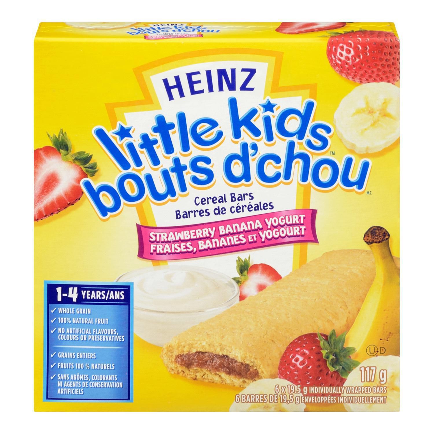 Heinz Little Kids  Strawberry Banana Cereal  Bars  Walmart 