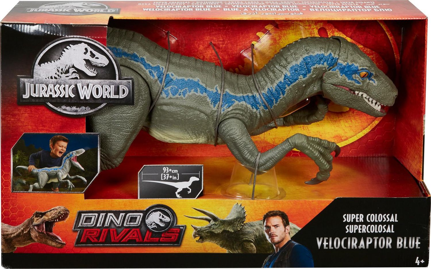 Jurassic World Super Colossal Velociraptor 'Blue' Action Figure