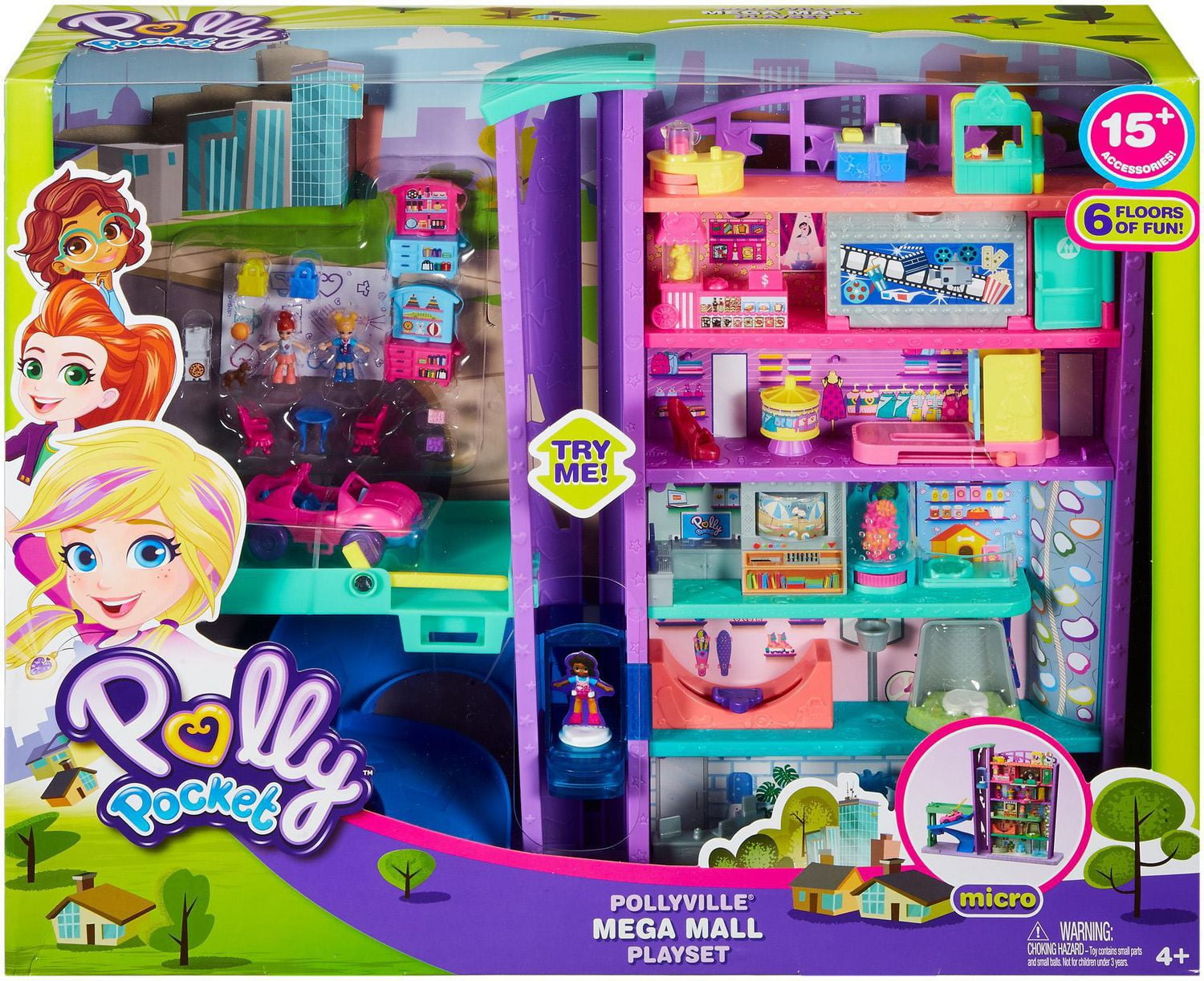 Polly pocket mall sales asda