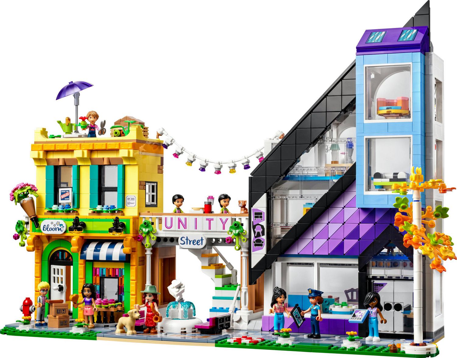 LEGO Friends Downtown Flower and Design Stores 41732 Building Set