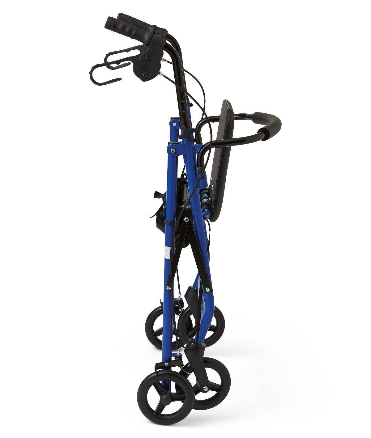 Déambulateur Medline Basic en acier avec roues de 6", bleu