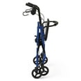 thumbnail image 2 of Medline Basic Steel Rollator with 6" Wheels, Blue, 2 of 3