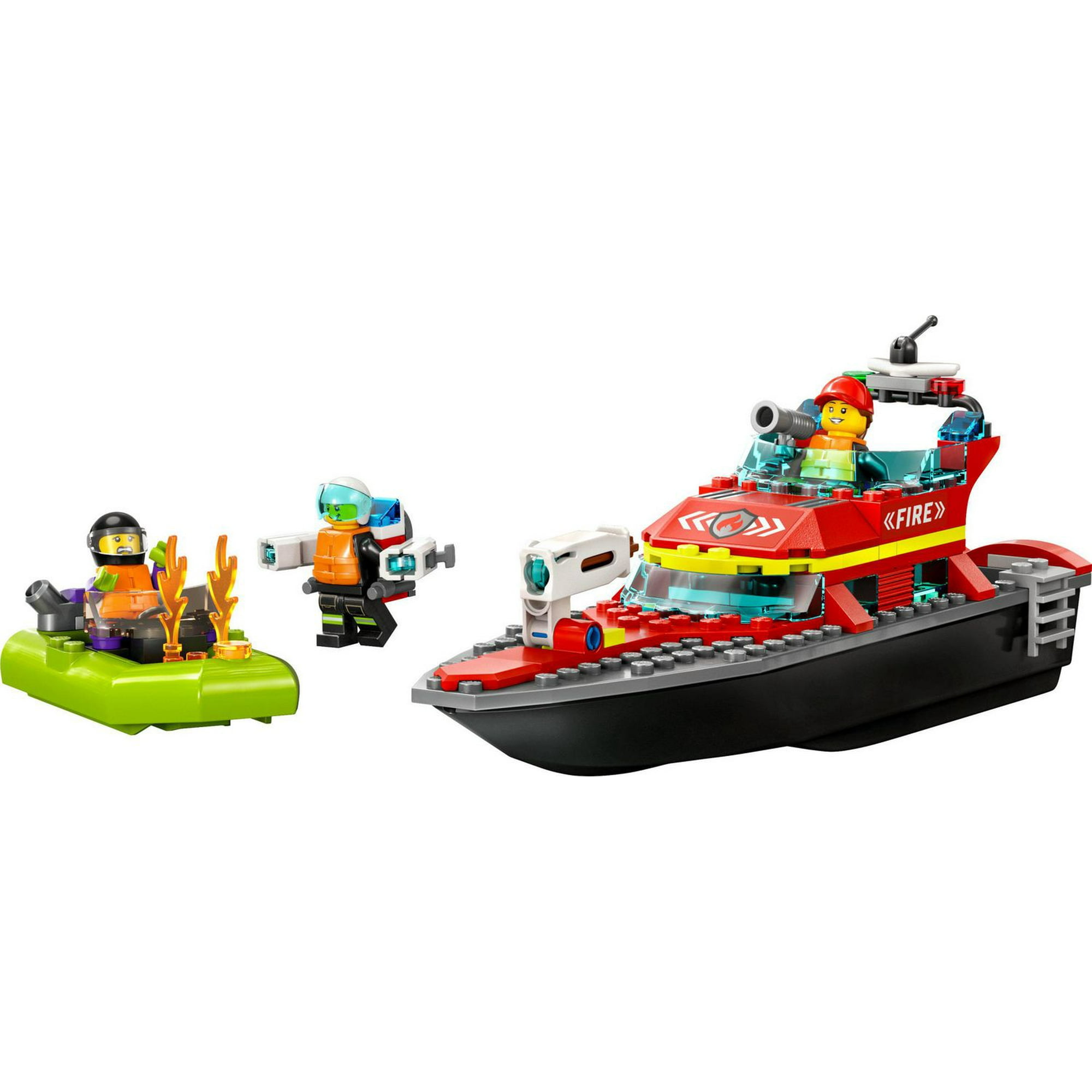 LEGO City Fire Rescue Boat 60373 Toy Boat that Floats on Water for  Imagination Play, Building Toy for Kids Ages 5+, Includes 144 Pieces, Ages  5+ 