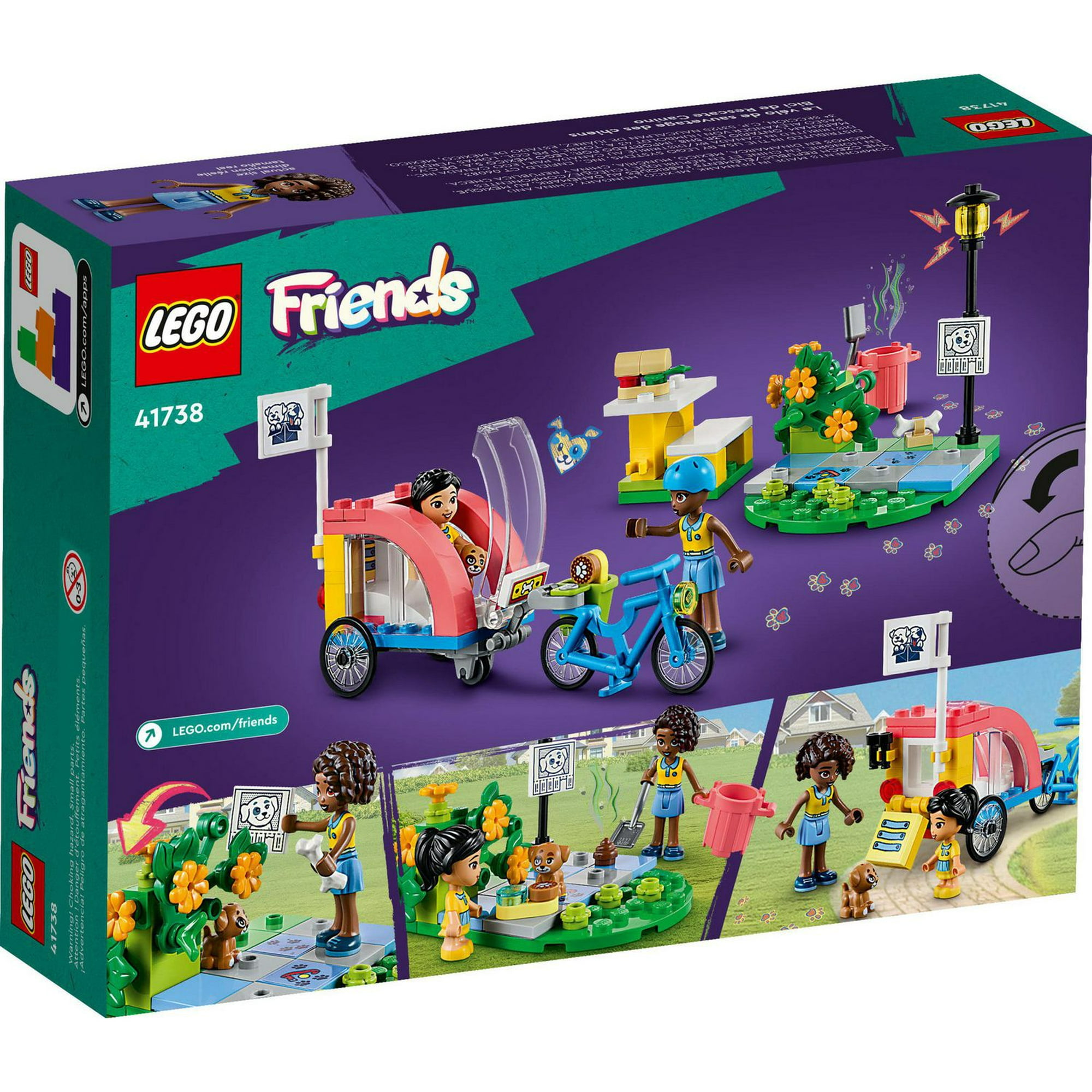 LEGO Friends Dog Rescue Bike Building Set, Pretend Play Animal Playset for  Pet Loving Kids, Girls and Boys Ages 6 and Up with Puppy Pet Figure and 2