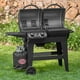 Barbecue Char-Griller à 2 brûleurs au propane et au charbon de bois – image 3 sur 6