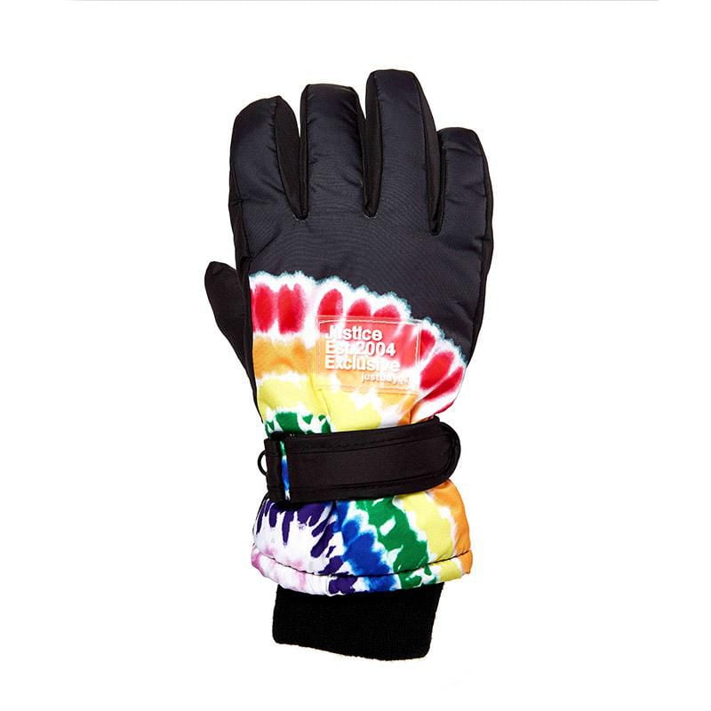 Gants de ski imprimés Tie Dye de marque Justice™