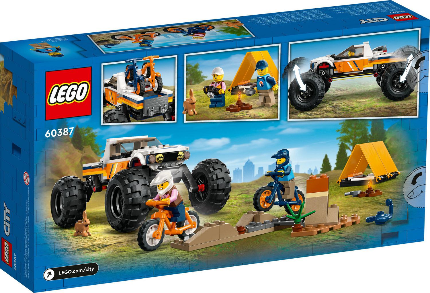 LEGO City 4x4 Off-Roader Adventures 60387 Building Toy - Camping