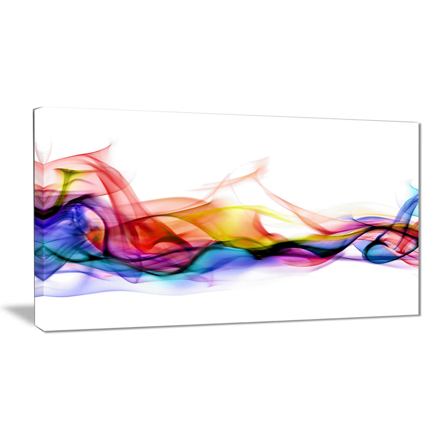 Design Art Abstract Smoke Contemporary Artwork Canvas Print Walmart