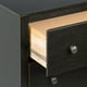 Commode Sonoma de Prepac à cinq tiroirs en noir vieilli – image 3 sur 5