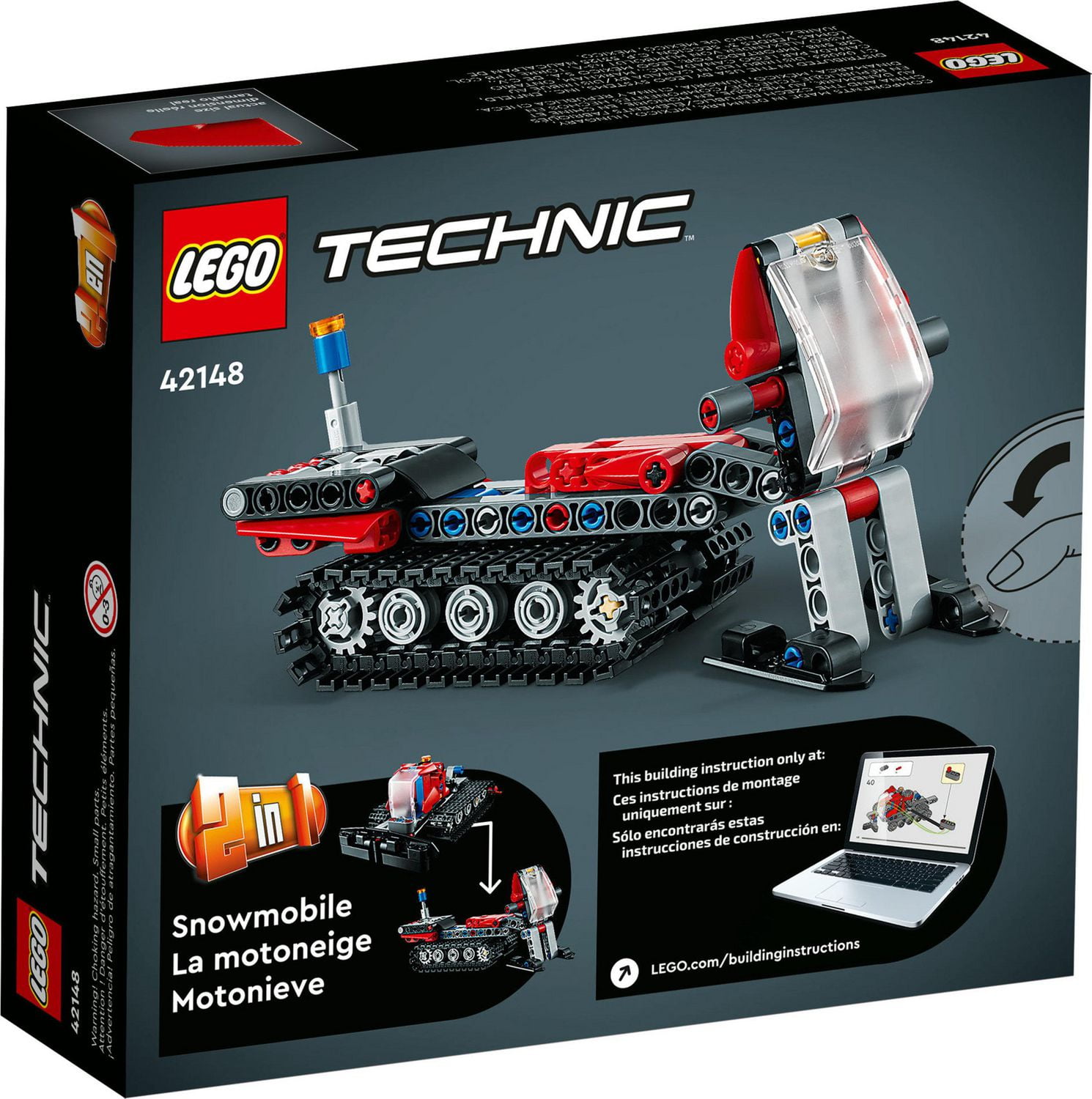 LEGO Technic Snow Groomer 2in1 Vehicle Snowmobile Set 42148