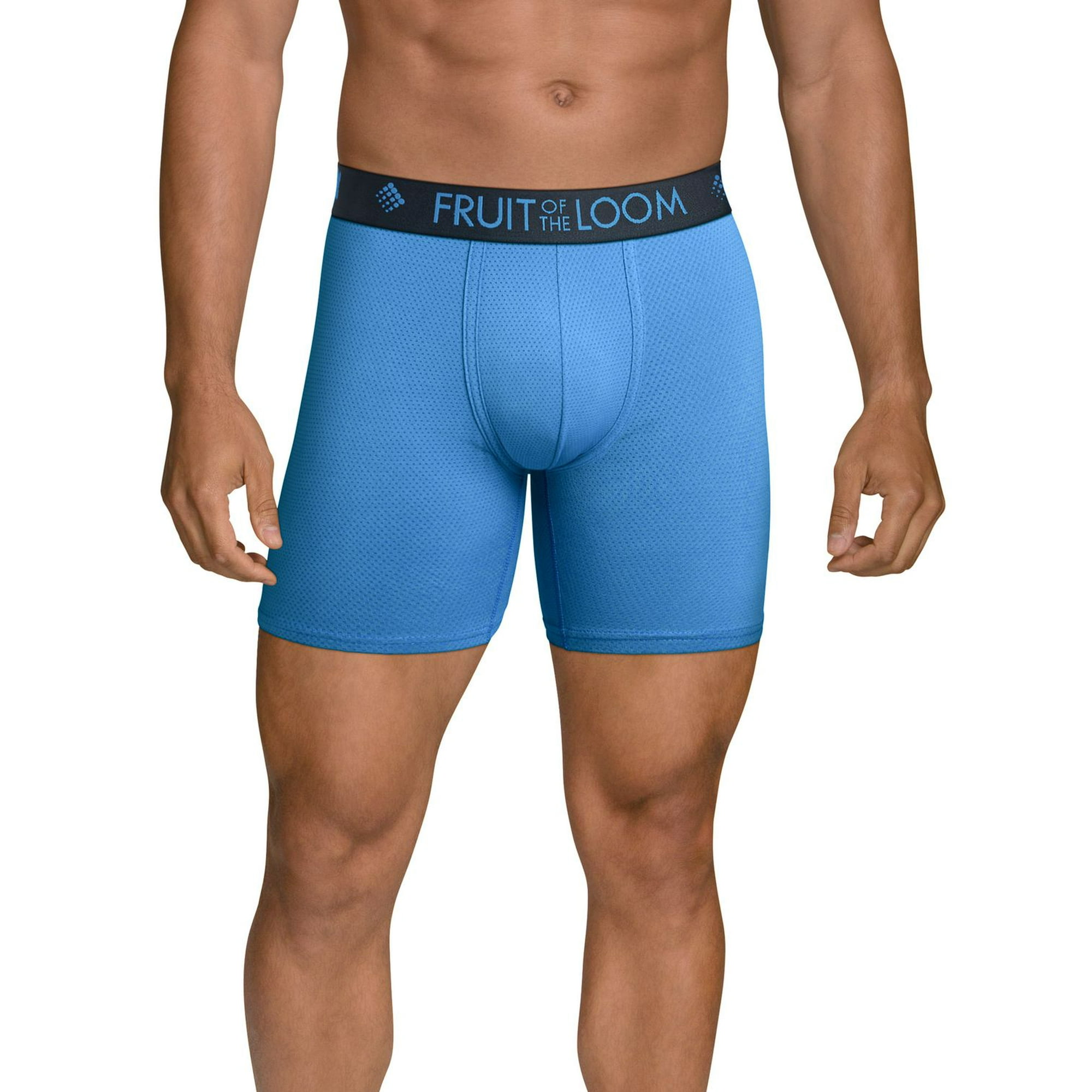 Fruit of the Loom Men's Breathable Underwear, Micro Mesh - Assorted Color -  Long Leg Boxer Brief, Medium : : Clothing, Shoes & Accessories