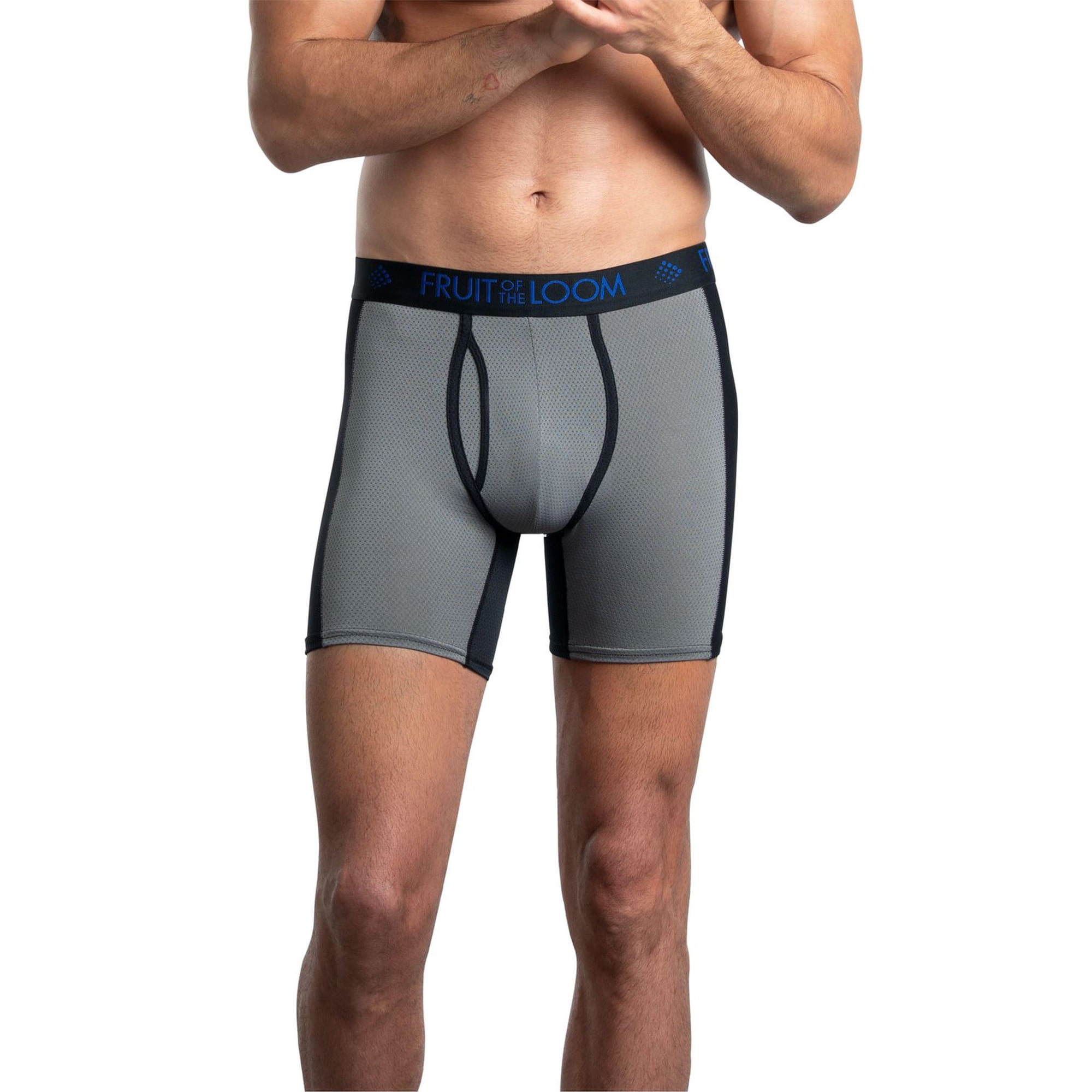 Boxers Fruit Of The Loom Homme - Coton Respirant Technologie Tri-Cool - Ajusté - Lot Multiples