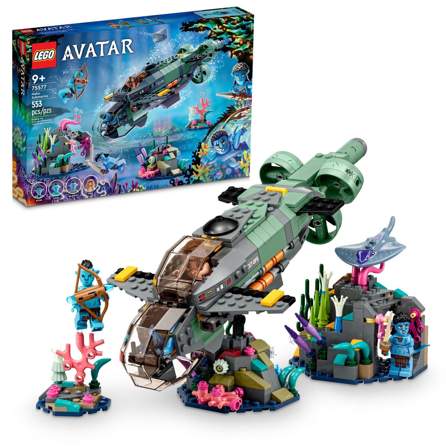 LEGO Avatar: The Way of Water Mako Submarine​ 75577 Buildable Toy