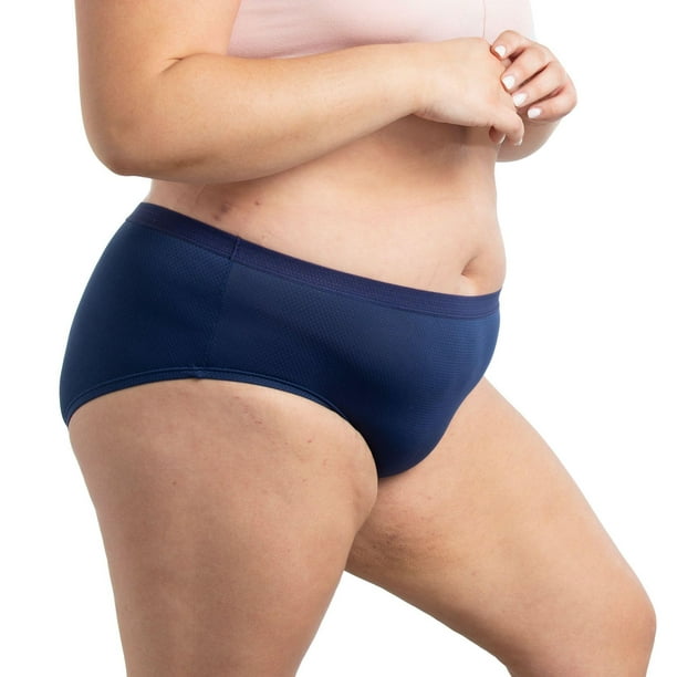 Women's Plus Size Fit for Me® by Fruit of the Loom® Breathable Micro-Mesh  Hipster Panty