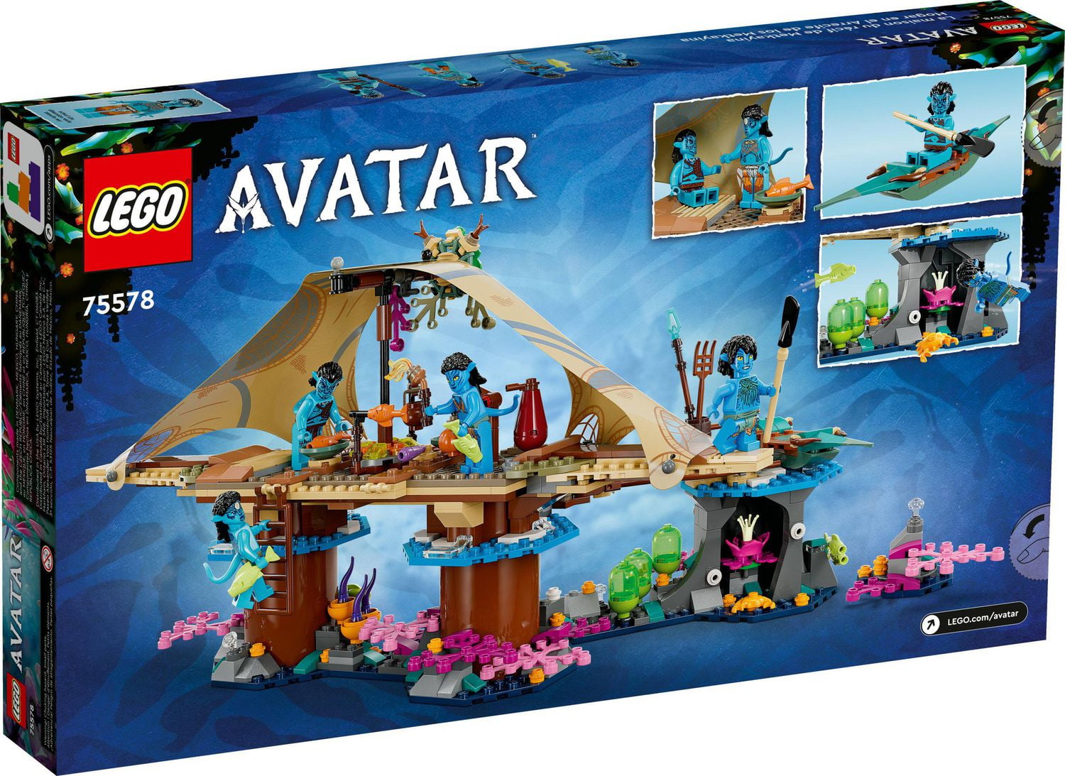 LEGO Avatar: The Way of Water Metkayina Reef Home 75578, Building