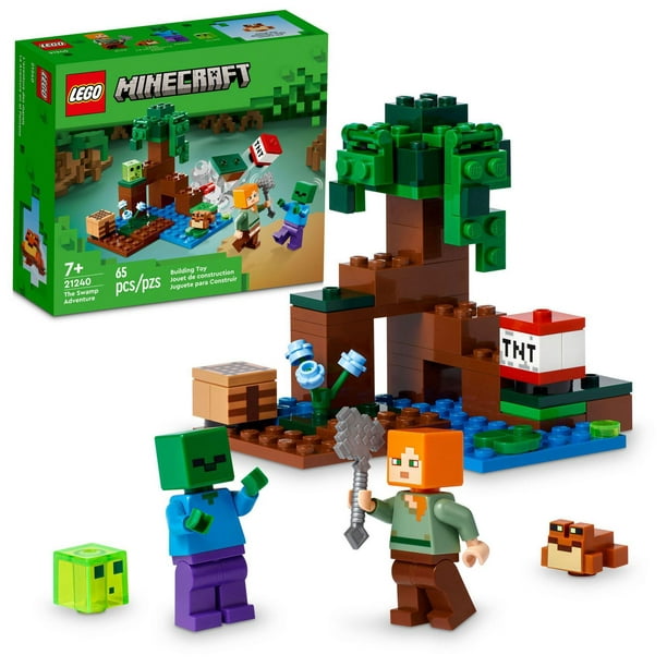LEGO Minecraft L'aventure des marais 21240 Ensemble de construction (65  pièces) Comprend 65 pièces, 7+ ans 