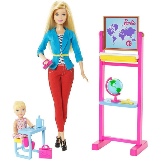 Barbie Carrières – Poupée Enseignante et coffret de jeu