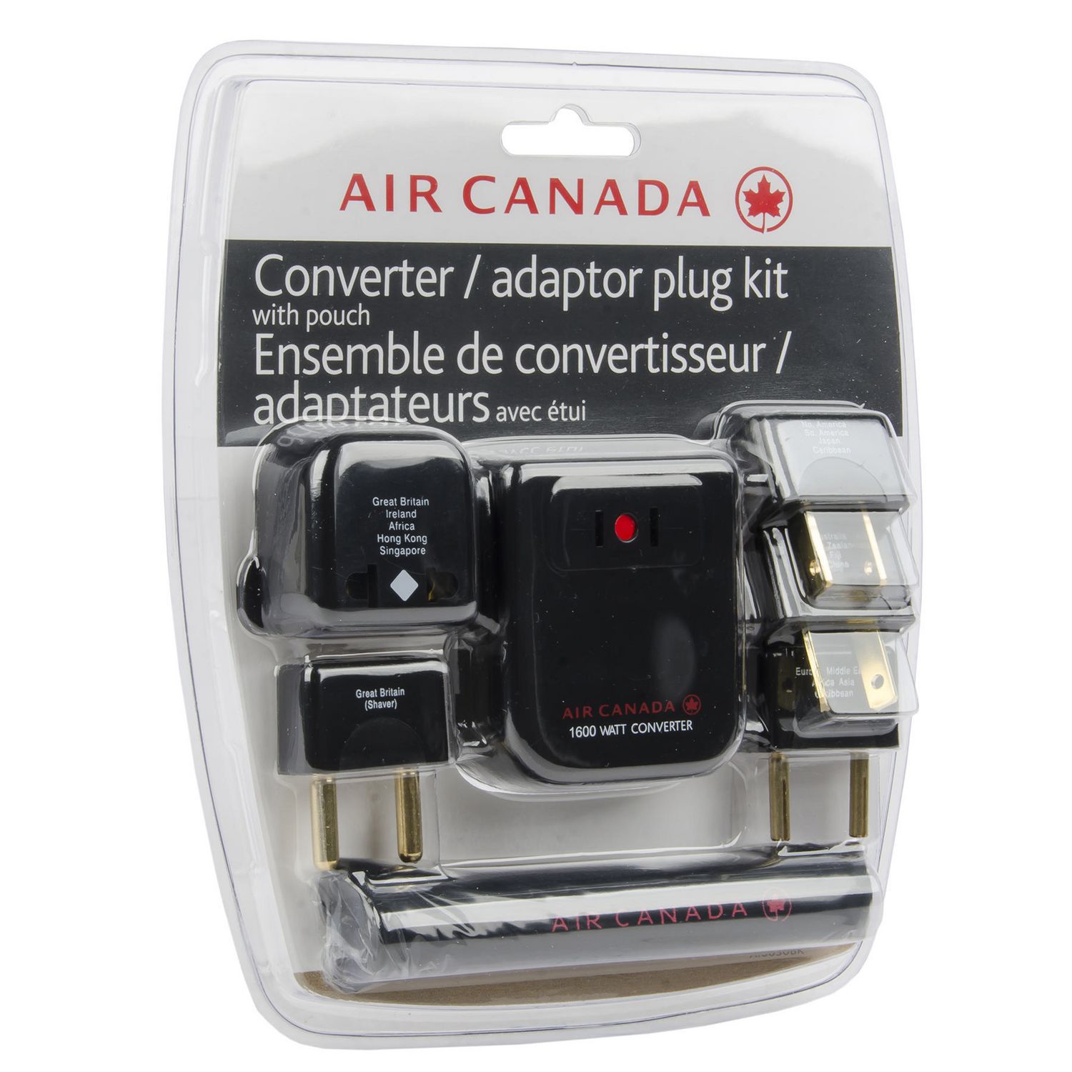 Kit à convertisseur / adaptateur double wattage de Air Canada 