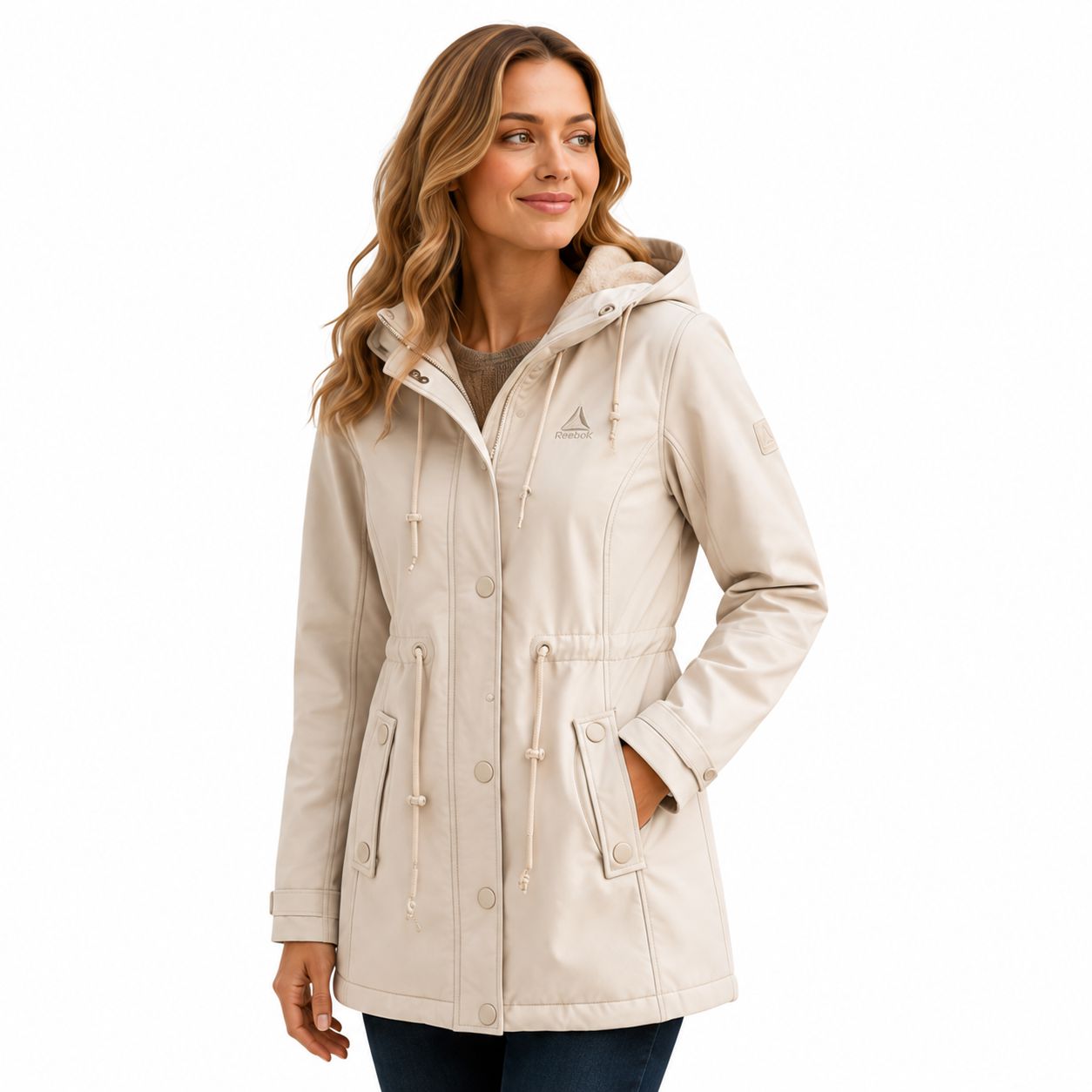 Reebok Women's Long Softshell Rain Jacket, Sizes XS-XXL