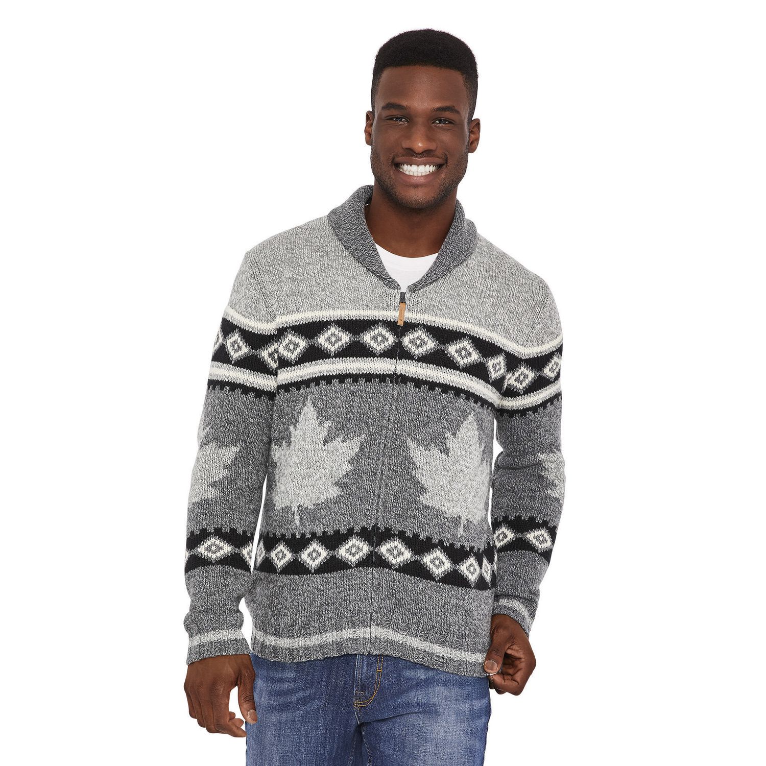 Canadiana Mens Shawl Collar Sweater | Walmart Canada