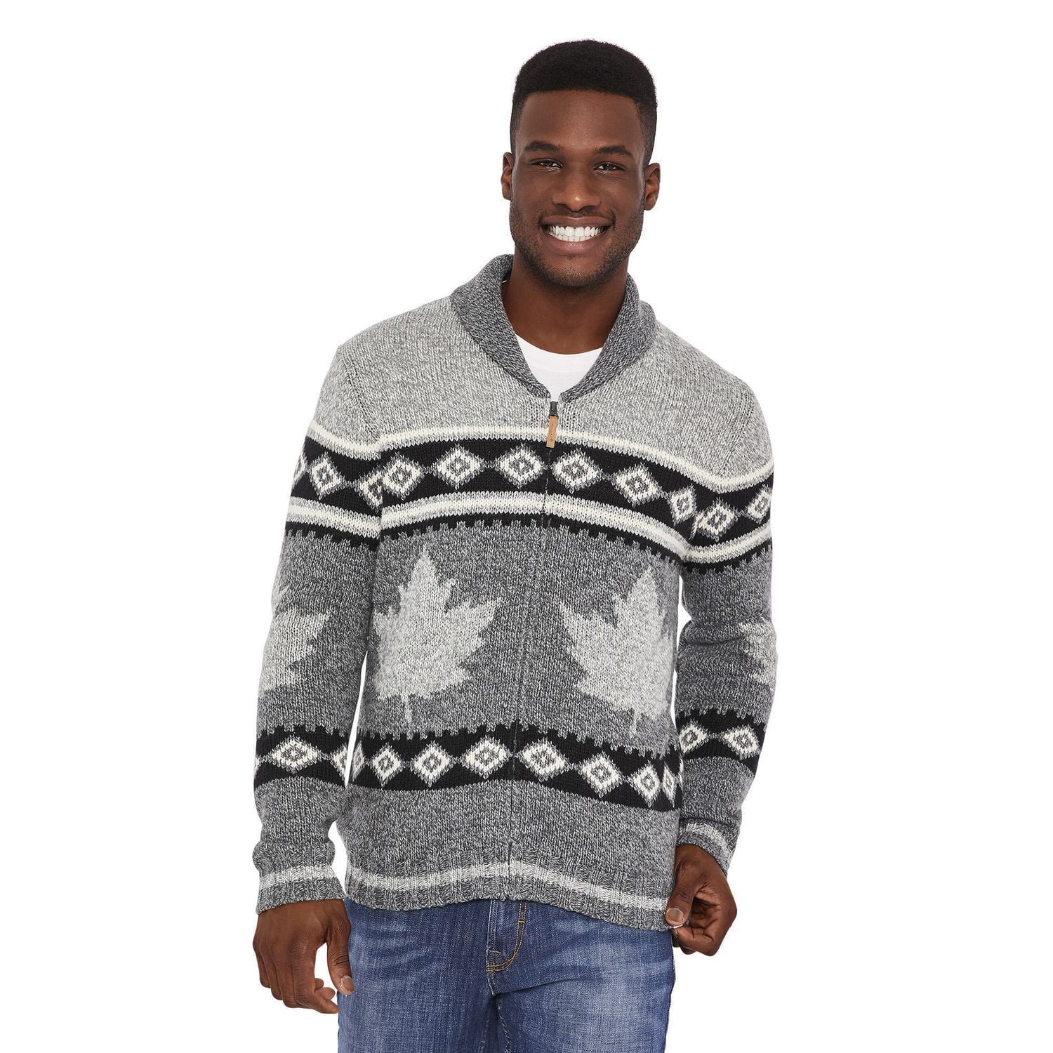Canadiana Men's Shawl Collar Sweater 