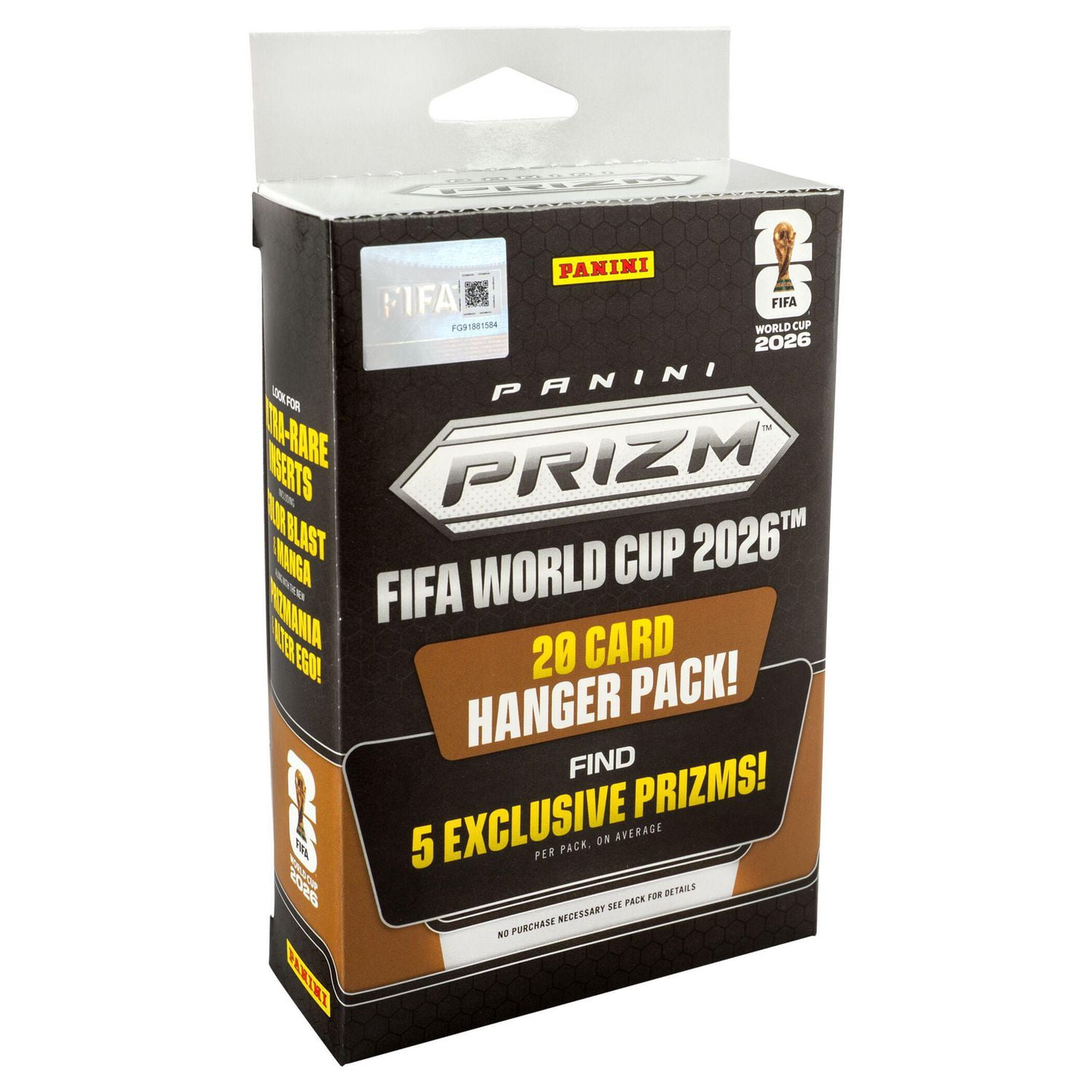 26 Panini Prizm World Cup Soccer Exclusive Trading Cards Hanger Box