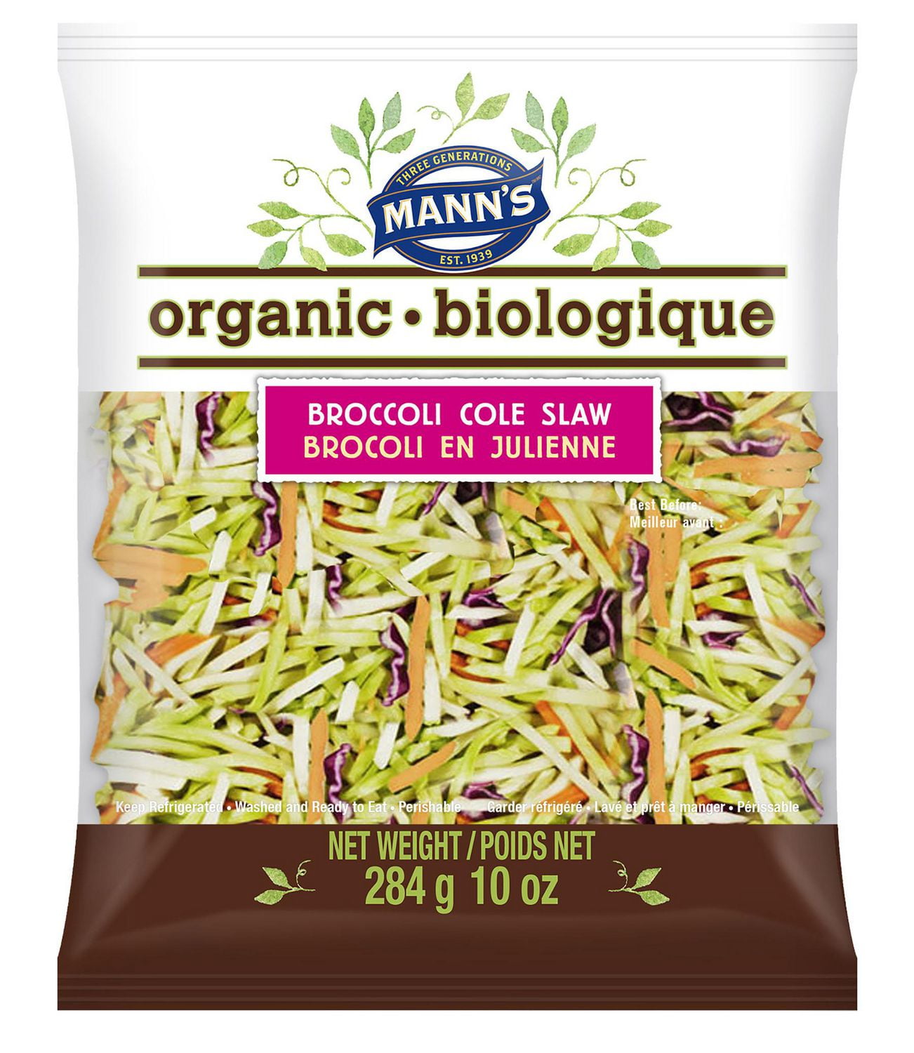 Mann's Organic Broccoli Cole Slaw Walmart Canada