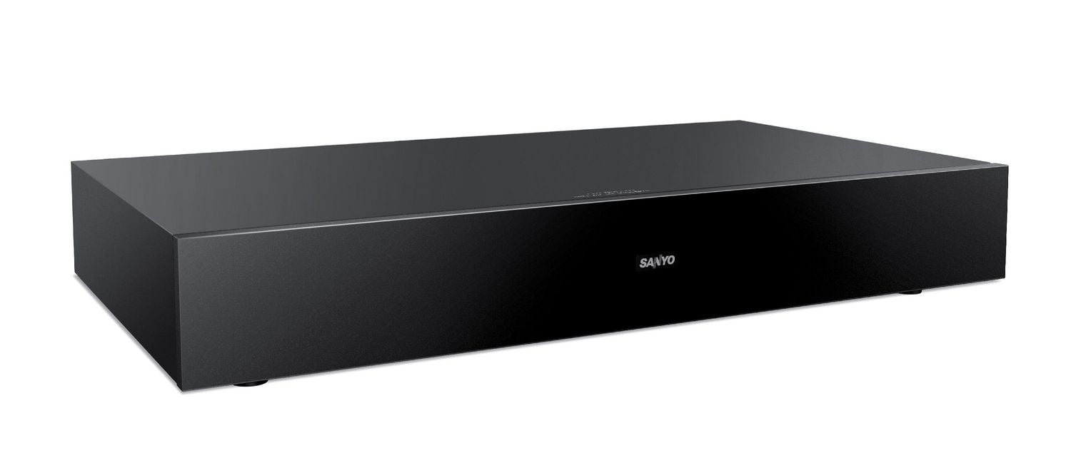sanyo 2.1 soundbar with wired subwoofer