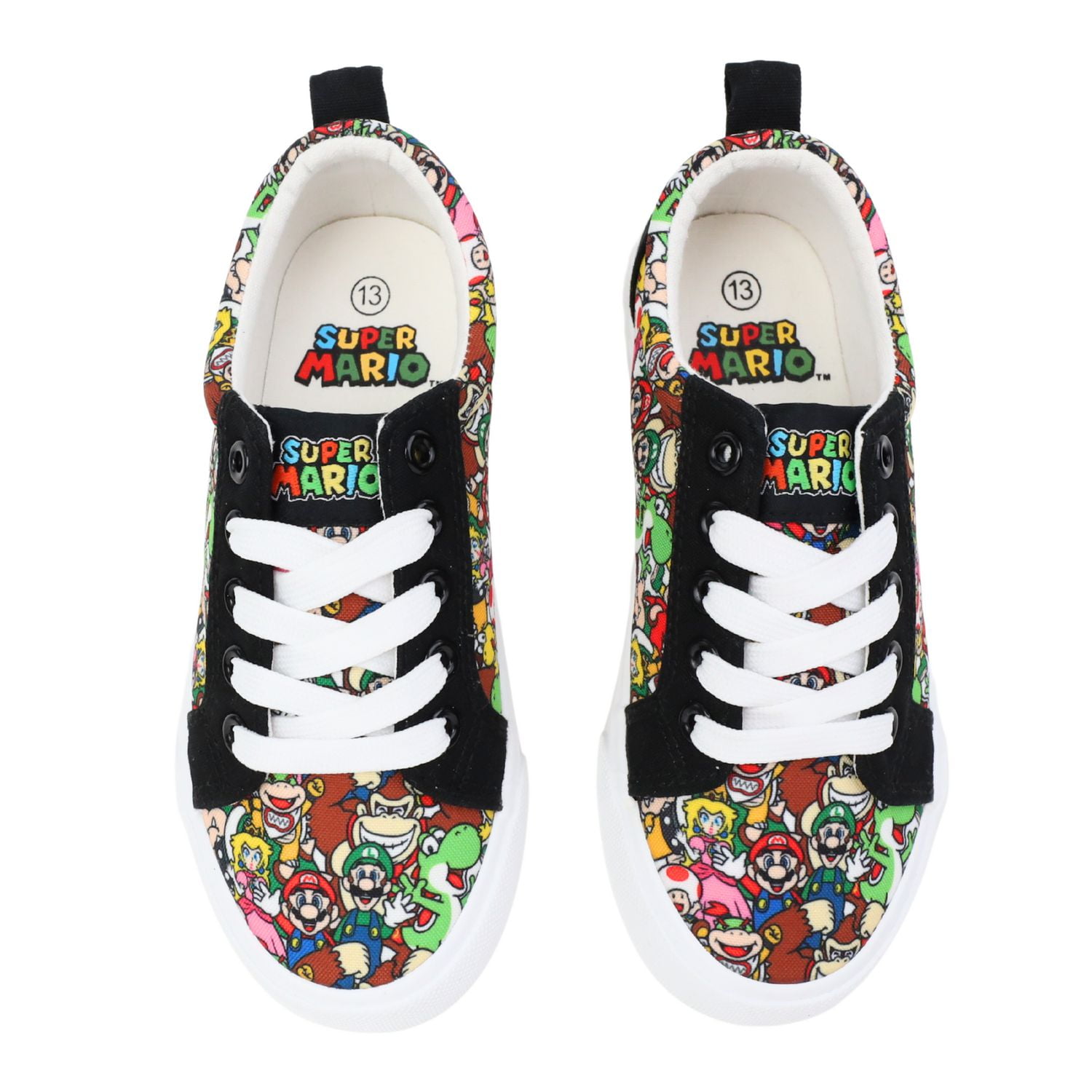 Super Mario Youth Boys Lace Up Sneakers