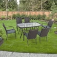 thumbnail image 2 of hometrends Tuscany 7-Piece Wicker Dining Set, 2 of 7