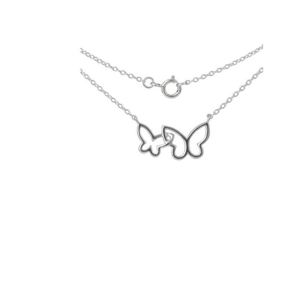 Luxury Designs Dainty Interlocking Butterflies necklace