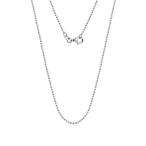 Luxury Designs Italian Diamond cut Bead chain, 16”