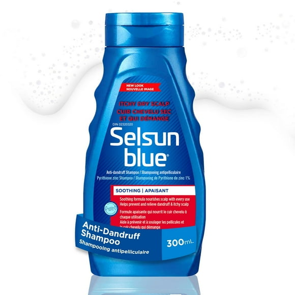 Selsun Blue - Itchy Dry Scalp Formula- 300 ML - 1% Pyrithione Zinc - Controls Dandruff - Helps Relieve Itching & Flaking - Clean Fresh Scent - Gentle Enough for Daily Use, 300 ml