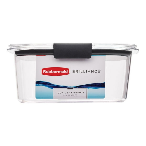 Rubbermaid Brilliance Food Storage Container, Medium, 1.1L, Clear
