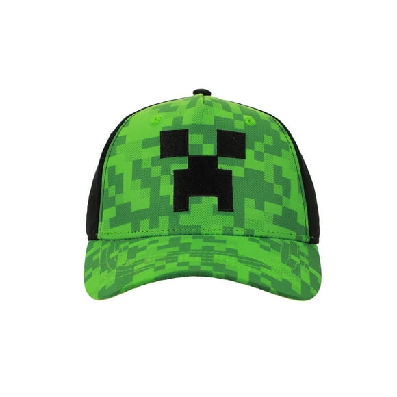 Minecraft Creeper Snapback Hat, Minecraft Baseball Cap