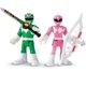 Figurines Armure de combat Power Rangers Imaginext de Fisher-Price - Ranger vert et Ranger rose – image 4 sur 9