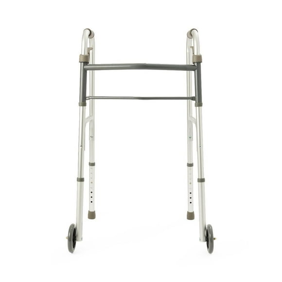 Medline Folding Paddle Walker, 5" Wheels