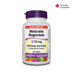 Webber Naturals® Melatonin Magnésium, 3/150 mg