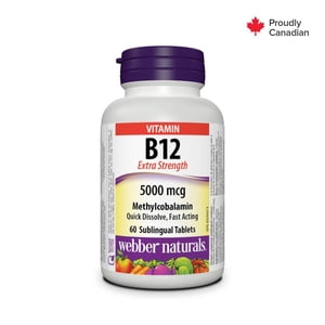 Webber Naturals® Vitamin B12 Extra Strength 5000 Mcg