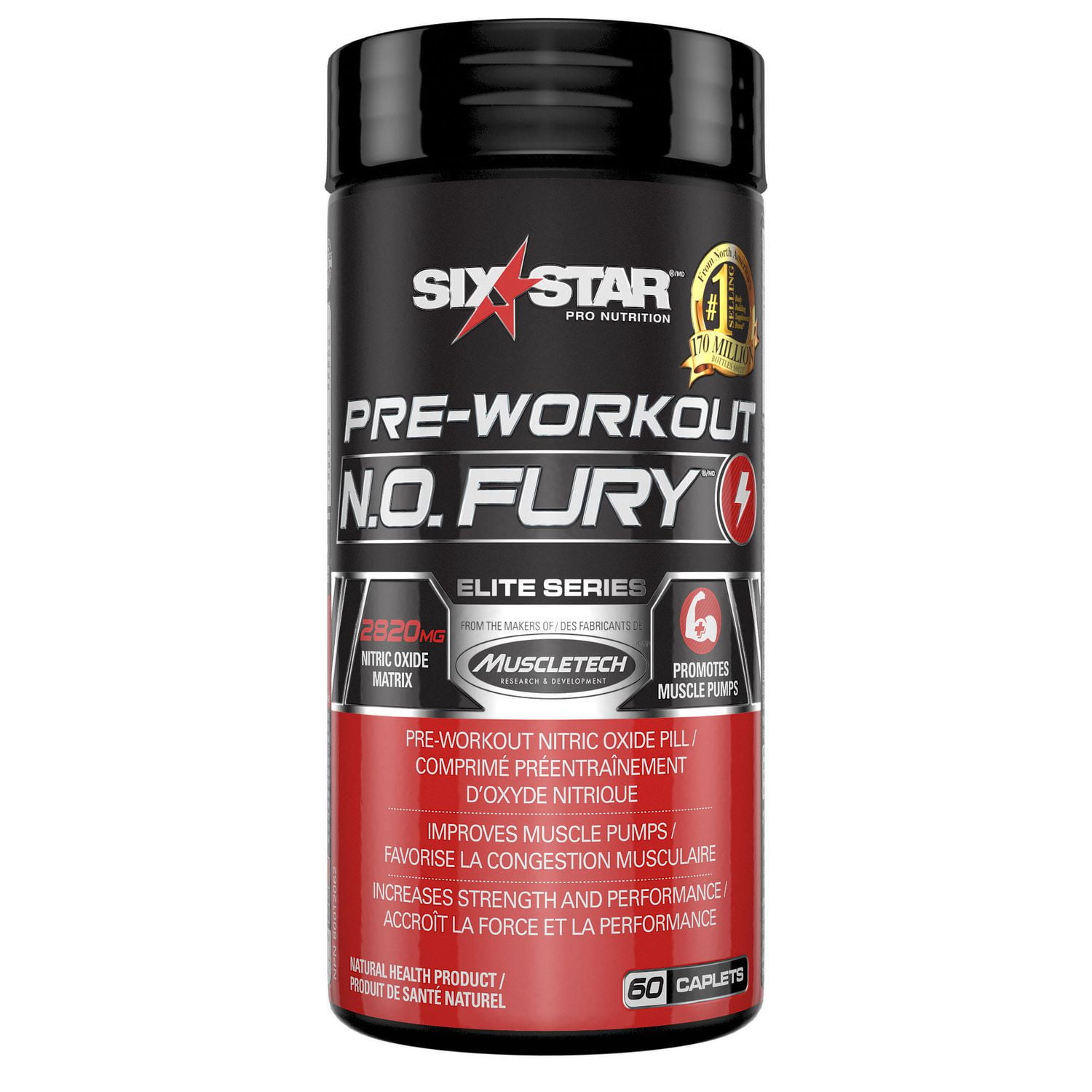 Six Star Elite Series Pre Workout N.O. Fury Caplets Walmart Canada