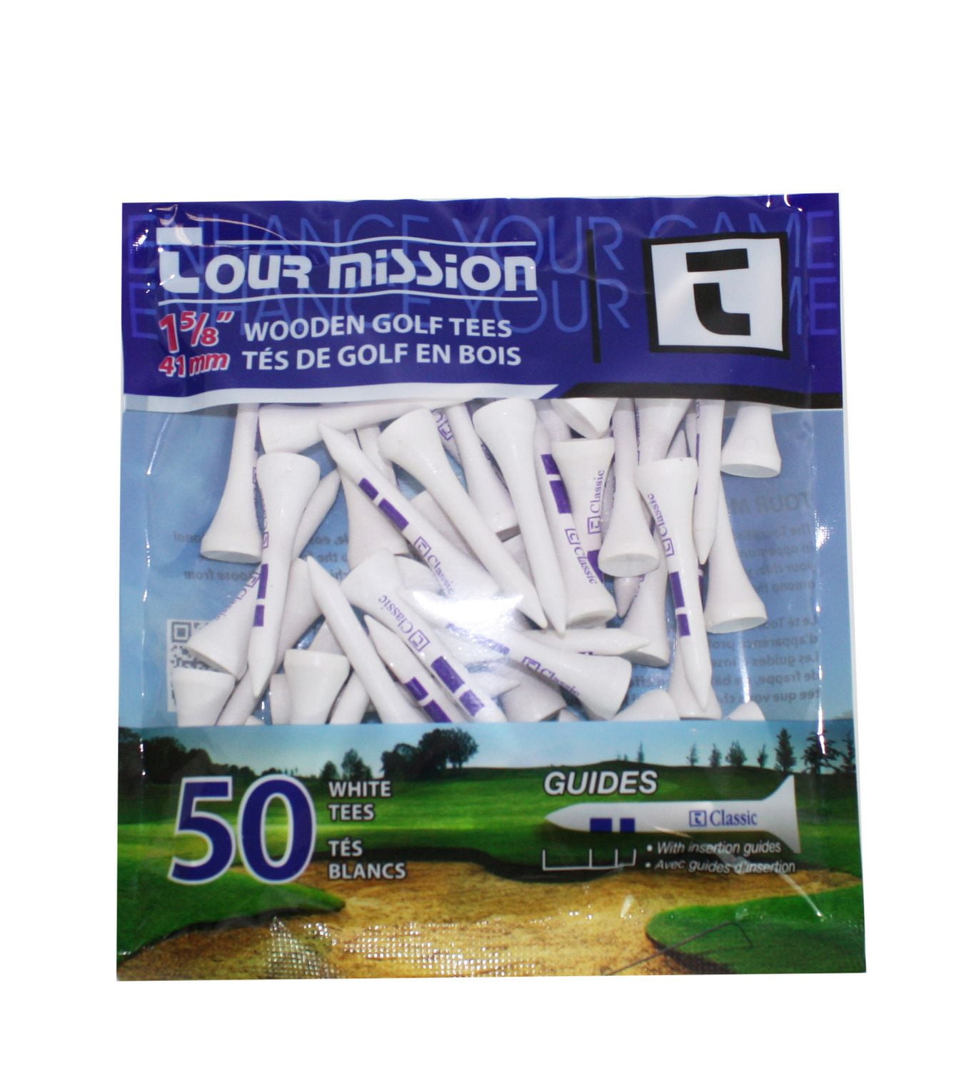 Tour Mission 1 5/8 (41 mm) Wooden Golf Tees, 11217 Walmart Canada