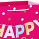 Grand sac-cadeau de fête Hallmark de 13 po (rose vif, « Happy Birthday to You » pour mamans, filles, petites-filles, sœurs, meilleurs amis Sac-cadeau de fête  de 13 po – image 5 sur 5